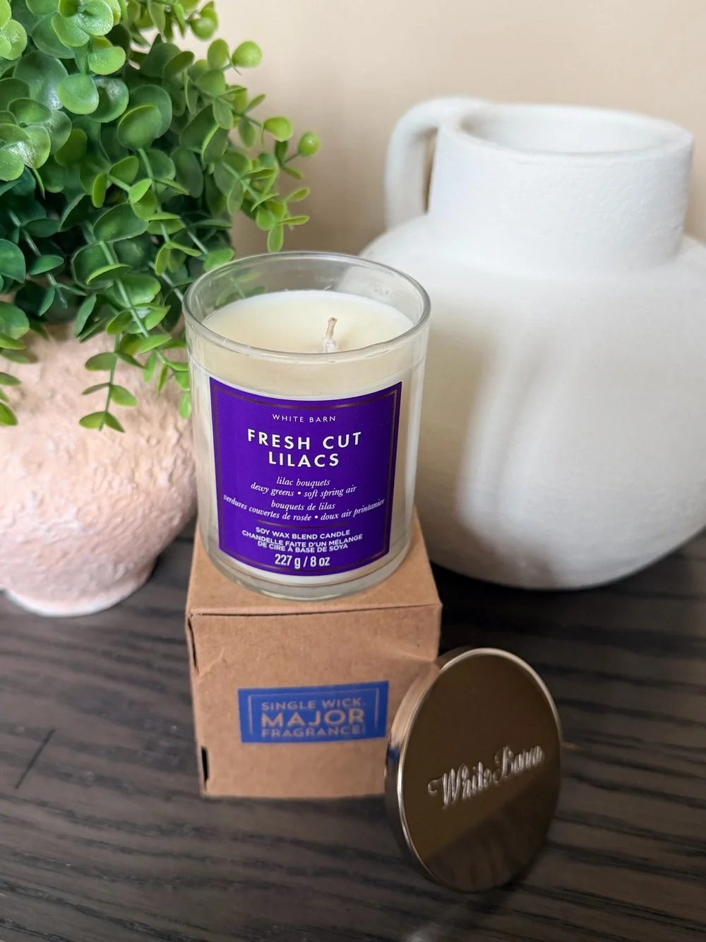 BATH & BODY WORKS ‘Fresh Cut Lilacs’ Single Wick Candle 🪻 - Picture 6 of 6